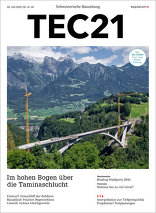 TEC21, Im hohen Bogen über die Taminaschlucht. 