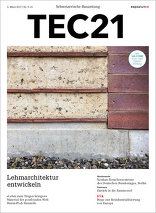 TEC21, Lehmarchitektur entwickeln. 