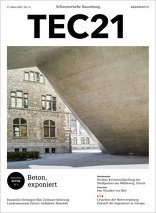 TEC21, Beton, exponiert. 
