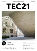 TEC21, Beton, exponiert. 