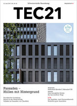 TEC21, Fassaden – Hüllen mit Hintergrund. 