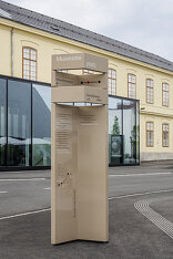 Orientierungssystem auf der Kunstmeile Krems Foto: Hertha Hurnaus