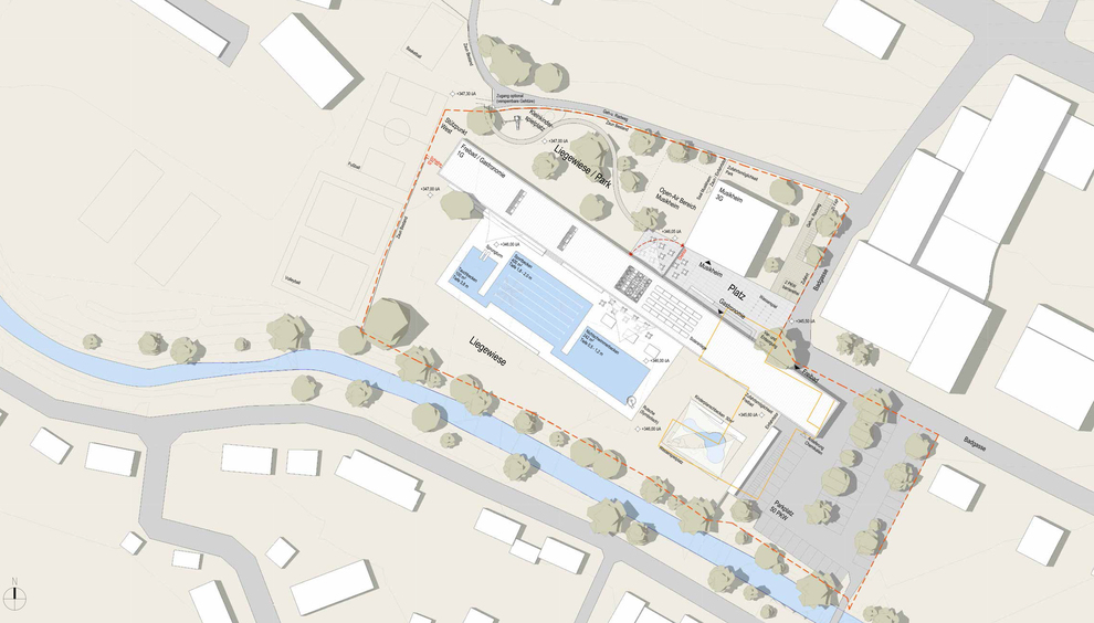 Freibad Stainz – Modernisierung, Plan: Florian Schober