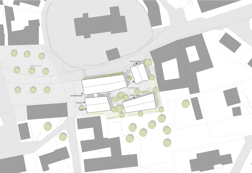Gemeindezentrum Naarn, Plan: Gerald Anton Steiner