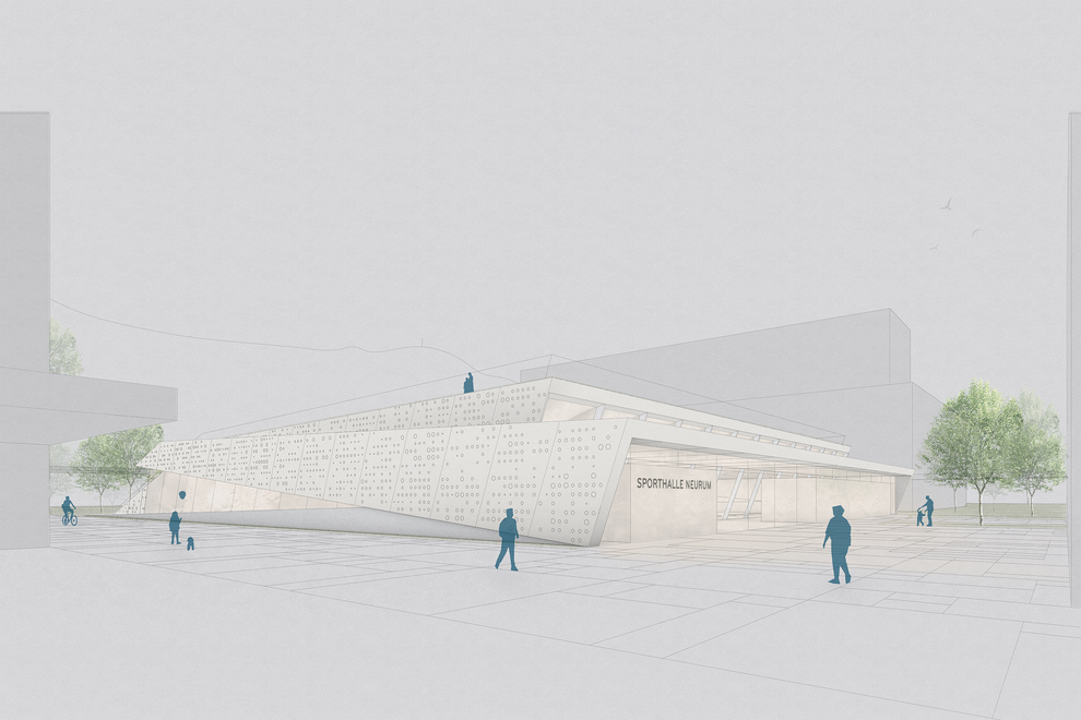 Sporthalle Neu-Rum – Neue Mitte, Schaubild: Mario Gasser