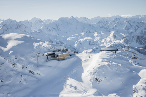 Liftstationen Wilde Krimml und Kapauns mit Aussichtsplattform, Foto: Johannes Sautner