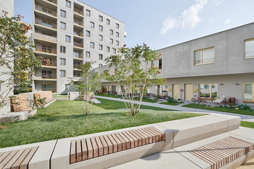 Wohnbau Quartier Berresgasse, Wien, Foto: Andreas Buchberger