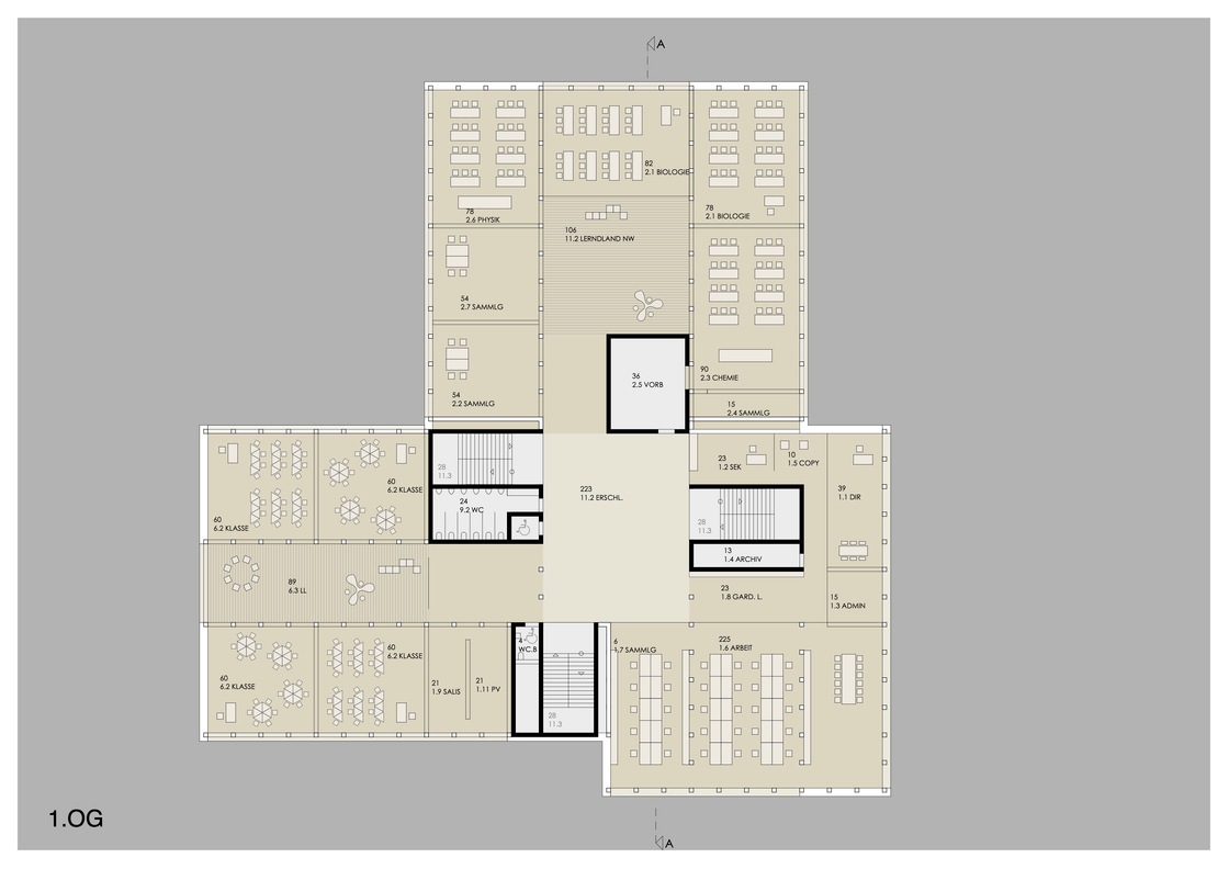 Ein Plan von xander architektur zt gmbh
