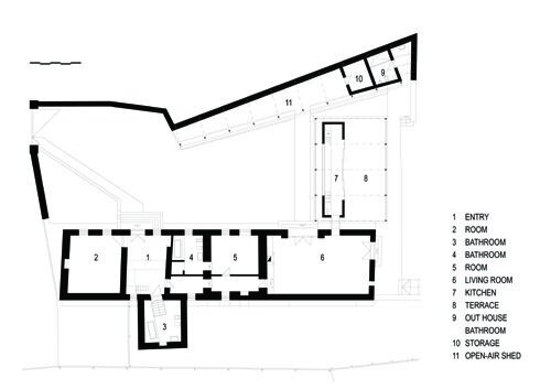 Ein Plan von Dóm Architecture Studio