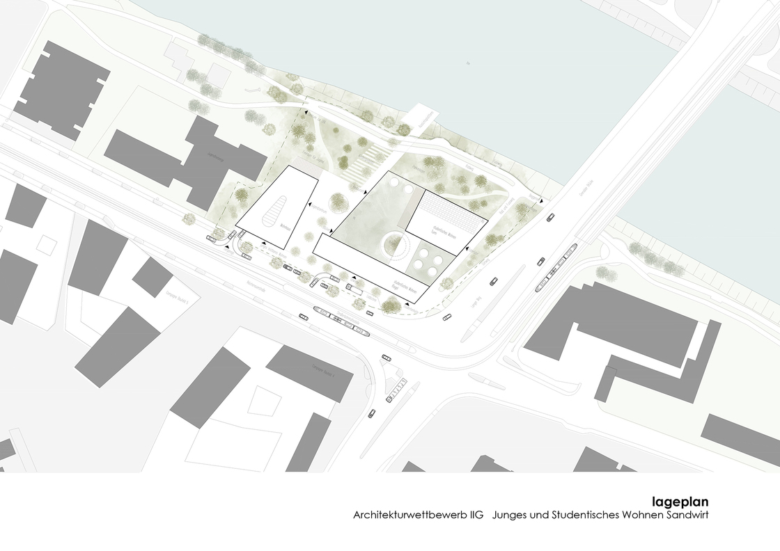 Ein Plan von obermoser + partner architekten