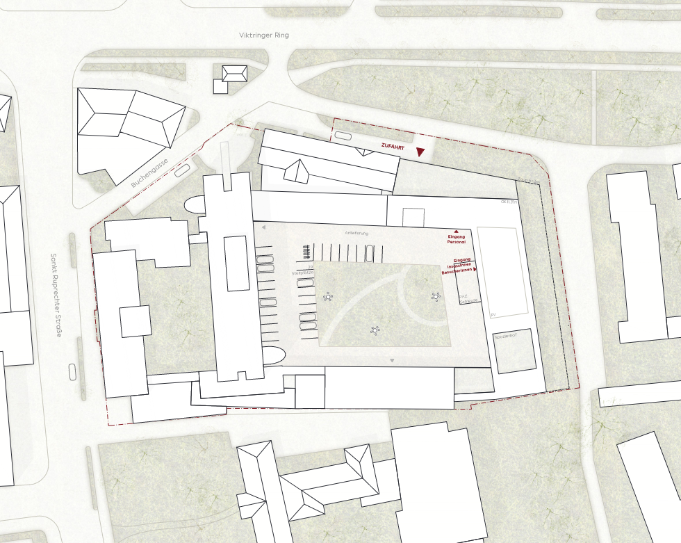 Ein Plan von Dietger Wissounig Architekten