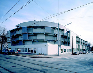 Geschosswohnbau und Kindertagesstätte Sandgasse, Foto: Paul Ott