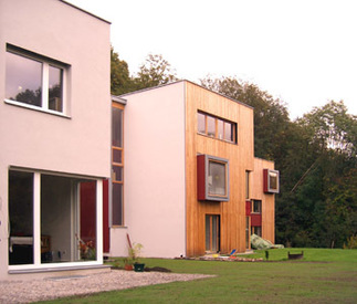 4 Einfamilienhäuser in der Gruppe, Foto: schwarz.platzer.architekten zt-gmbh
