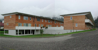 Mehrgeschossiger Holzwohnbau Feldkirchen, Foto: Hubert Rieß