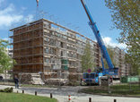 Rückbau - Umbau Quartier C4 Ostseeviertel Parkseite, Foto: Lüling Rau Architekten