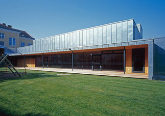 Turnsaal Volksschule Mannswörth, Foto: Alexander Eugen Koller