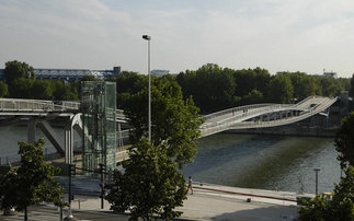 Passerelle Simone de Beauvoir, Foto: Dietmar Feichtinger Architectes