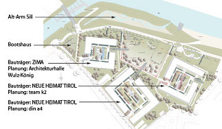 Lodenareal Innsbruck, Plan: Monsberger Gartenarchitektur GmbH