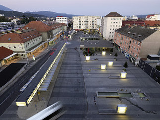 Bahnhofplatz Villach Neugestaltung, Foto: Paul Ott