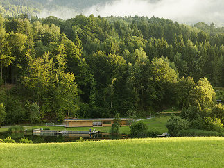 Badehaus Aichwaldsee, Foto: Paul Ott