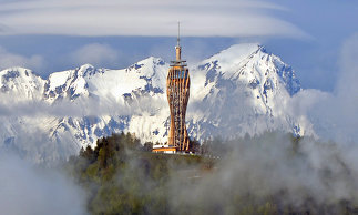 Aussichtsturm am Pyramidenkogel, Foto: Dietmar Kaden