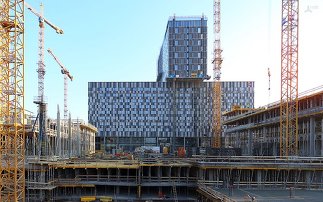 Turm am Zug: Rund um den Wiener Hauptbahnhof wachsen die Hochhäuser, Foto: Michael Hierner