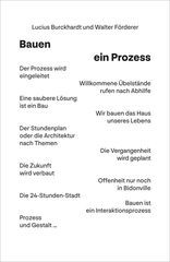 Bauen ein Prozess