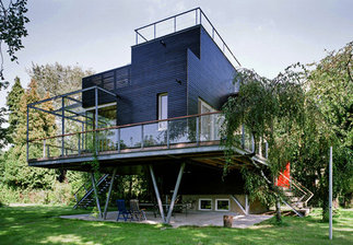 Neubau einer Badehütte, Foto: Wolfgang Leeb