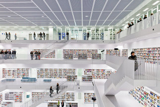 Stadtbibliothek am Mailänder Platz © die arge lola / Stadt Stuttgart