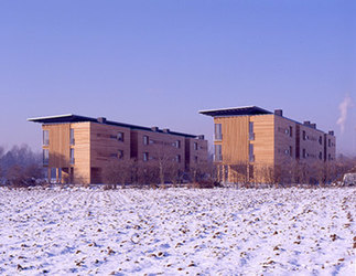 Holzwohnbau Harbacher Straße, Foto: Gisela Erlacher