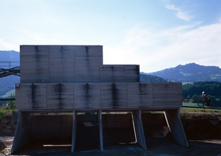 Kieswerk Andelsbuch Betriebsgebäude, Foto: Werner Schön