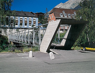 Fußgängerbrücke über den Inn, Foto: Günter Richard Wett