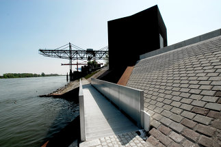 Hochwasserpumpwerk Mainz, Foto: Julian Schoyerer