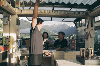 Wanderkiosk, Foto: Hanno Mackowitz