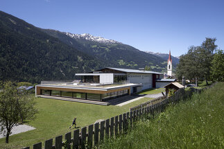 Turnhallenzubau Volksschule Oberlienz, Foto: Christof Gaggl