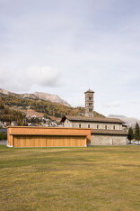 HTWZ Höhentrainings- und Wettkampfzentrum St. Moritz - Pavillon & Lagergebäude, Foto: Laura Egger