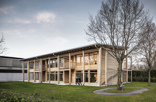 Erweiterung Kindergarten Wals-Grünau, Foto: Albrecht Imanuel Schnabel