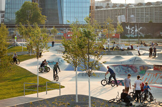 Hafenpark Frankfurt / Main, Foto: SINAI Gesellschaft von Landschaftsarchitekten mbH