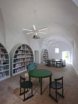 Schloss Gandegg, Bibliothek—Bar—Loggia, Foto: Werner Feiersinger