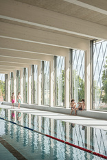 Trainingsschwimmhalle Großfeldsiedlung, Wien, Foto: Hertha Hurnaus