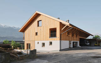 Wohnhaus mit Einliegerwohnung und Werkstatt, Foto: David Schreyer Wohnhaus mit Einliegerwohnung und Werkstatt, Foto: David Schreyer