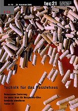 tec21 2005|48 Technik für das Passivhaus