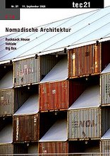 tec21 2006|37 Nomadische Architektur