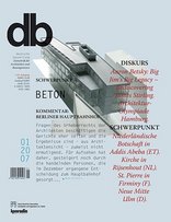 db deutsche bauzeitung 01|2007 Beton