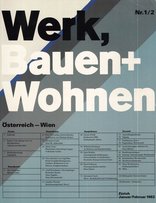 werk, bauen + wohnen 01/02-1982 Österreich - Wien