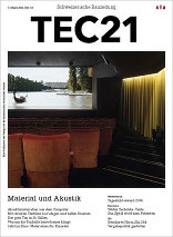TEC21 2014|10 Material und Akustik