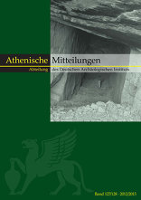 Mitteilungen des Deutschen Archäologischen Instituts, Athenische Abteilung