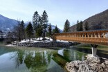 Fahrrad- und Fußgängerbrücke, Bohinj, Pressebild: Miran Kambič