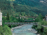 Fußgängerbrücke über den Inn, Foto: Günter Richard Wett