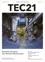 TEC21 2018|20 Bauwerk Europas: der Brenner-Basistunnel